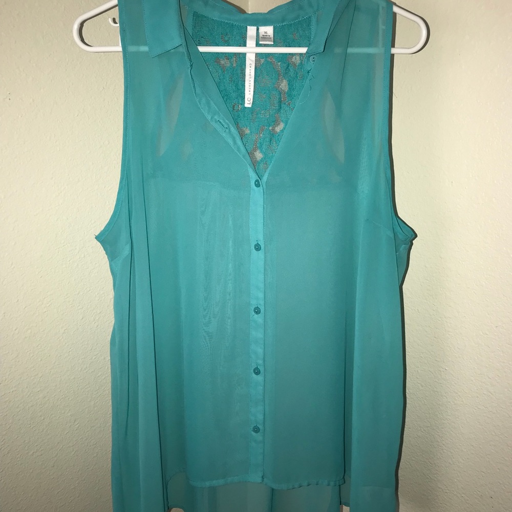 Sheer tank top